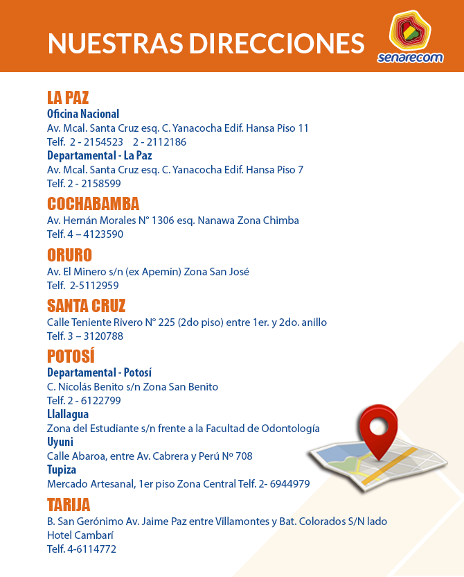 Direcciones de contacto nacional